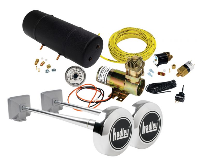 AMBASSADOR® Round Bell Air Horn Kit Hadley