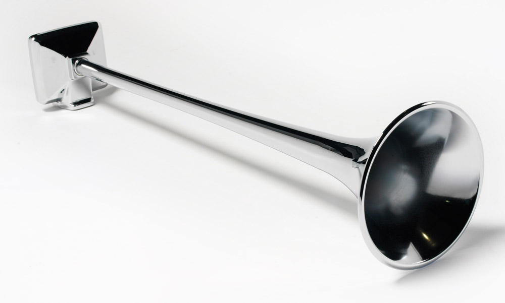 24.5 Chrome Aluminum Round Bell Horn - Hadley